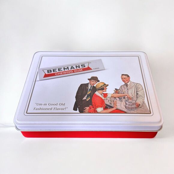 VTG Retro Style 10 Pack Beemans Chewing Gum Advertising Collector Tin Pepsin - Picture 3 of 9